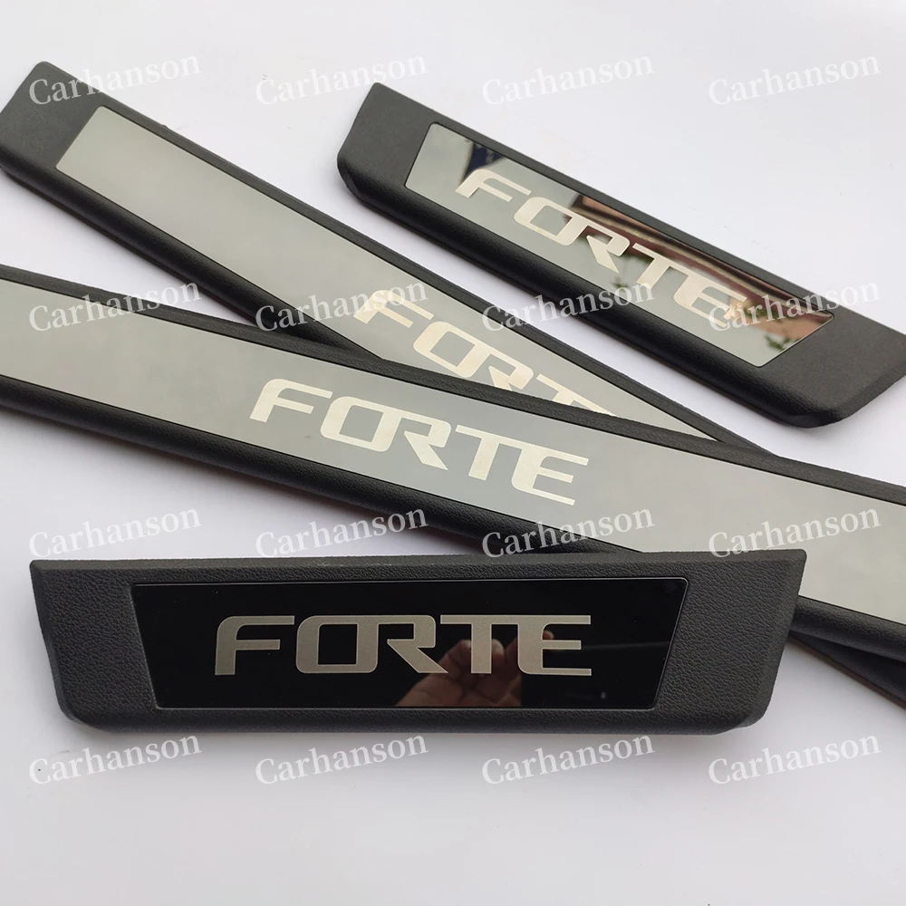 Накладка на порог для автомобиля Kia Forte аксессуары протектор автомобильной