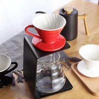 1pc multicolor ceramic filter cup v60 glass coffee pot dripping kettle coffee filter paper cloud pot coffee ceramic funnel