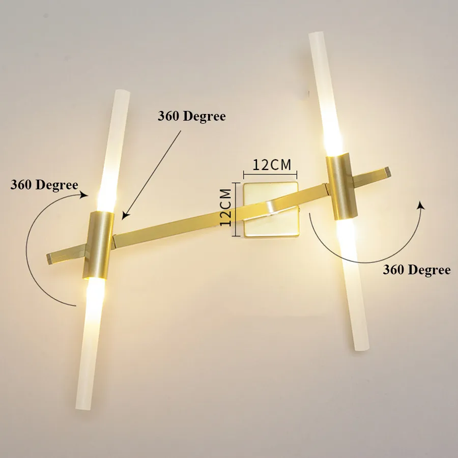 

Nordic Branch Wall Light Art Personality Restaurant Hotel Wall Light Corridor Aisle Bedside Glass Tube Wall Lamp
