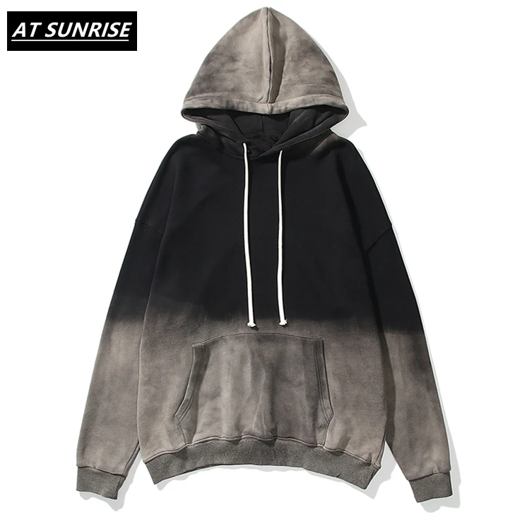 Галстук окрашенный Винтажный стиль толстовка с капюшоном Мужская Хип Хоп Harajuku