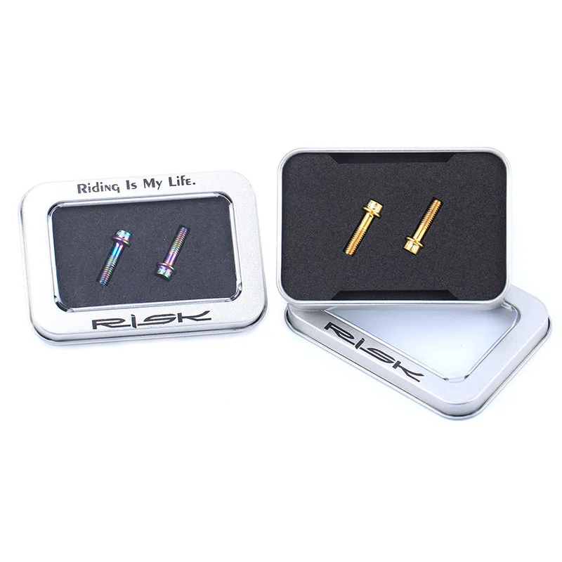 2 шт. титановые зажимные болты для крепления рычага тормоза велосипеда | Спорт и