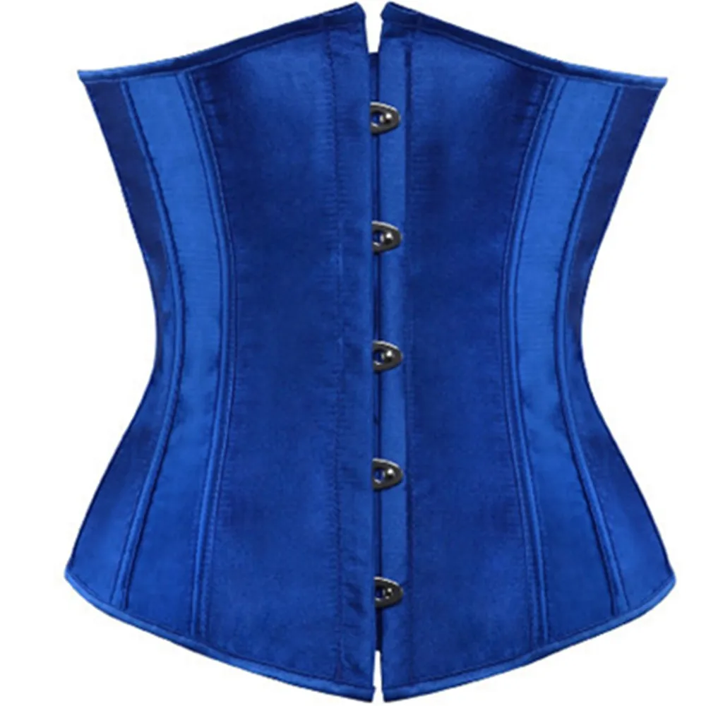 S-6XL Корректирующее белье для женщин сексуальный атласный корсет под грудь бюстье