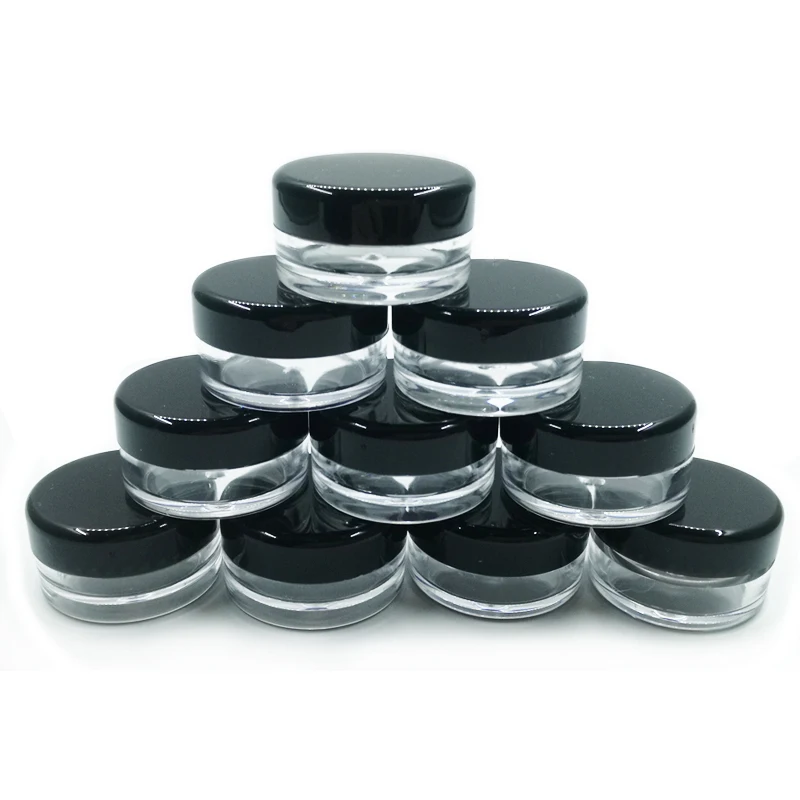 20/50/100 Stück 2 g 3 g 5 g 10 g 15 g 20 g klare kleine Flasche Probe Kunststoff Kosmetikbehälter leere Lidschatten Lippenbalsam Gesichtscremeglas – Detail 6
