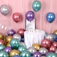 10pcs 12inch silver gold metallic latex balloons pearly metal balloon gold colors globos wedding birthday party supplies balloon