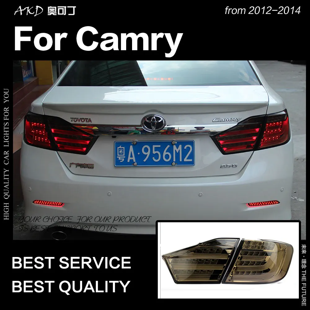 AKD автомобильный Стайлинг для Toyota Camry задние фонари 2012 2014 V50 светодиодная задняя