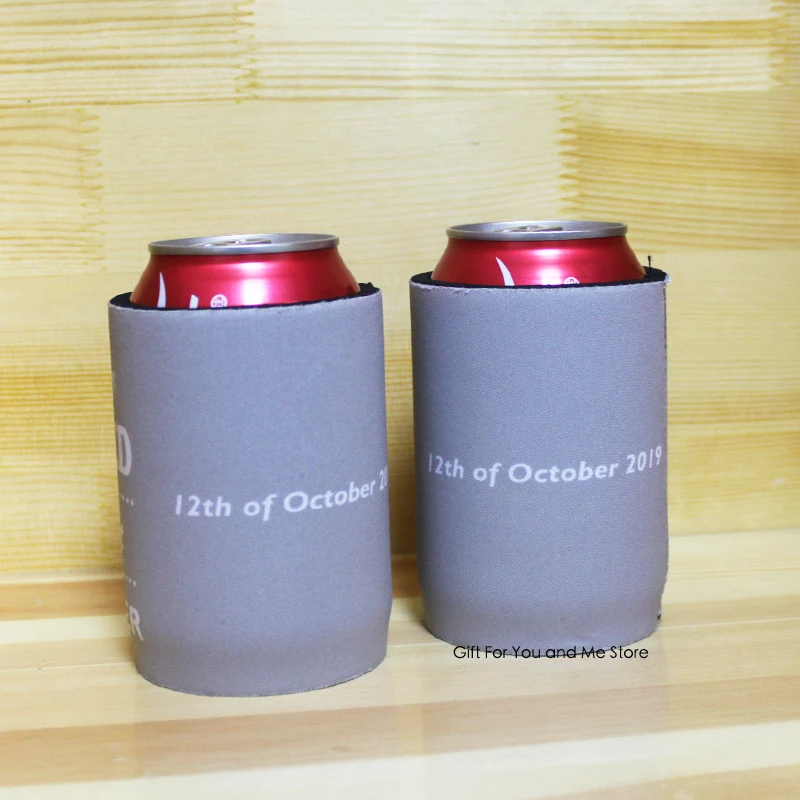 100 шт/лот индивидуальный дизайн Stubby держатель для вашего дня рождения настоящий