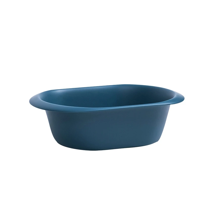 

Household Cute Rectangular Runway Washbasin Thick and Sturdy Footbath Wash Vegetables Fruit Cleaning Basin Bathroom Laundry Tub