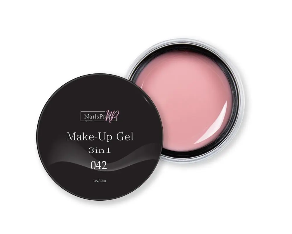 Гель-лак для ногтей NailsProfi Make-Up Gel 3in1 042 - 30 гр маникюра высокое качество | Красота и