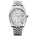 Мужские женские мужские водонепроницаемые светящиеся кварцевые часы Стразы с аналоговым дисплеем