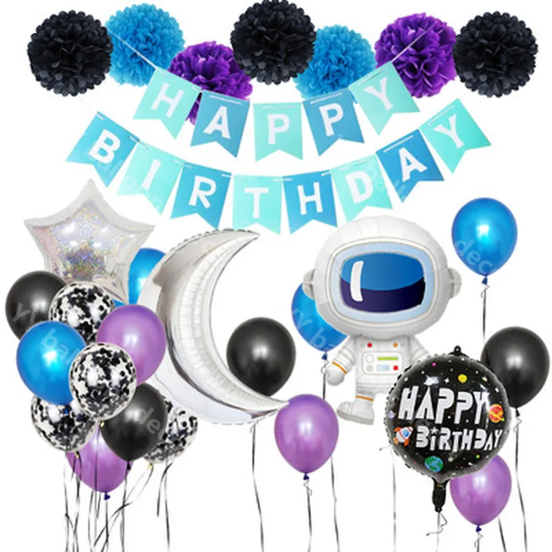 DIY Outer Space Party Astronaut Balloon Rocket Foil My 1 2 One Year Old 1st Adults Kids Boy Birthday Decor | Дом и сад