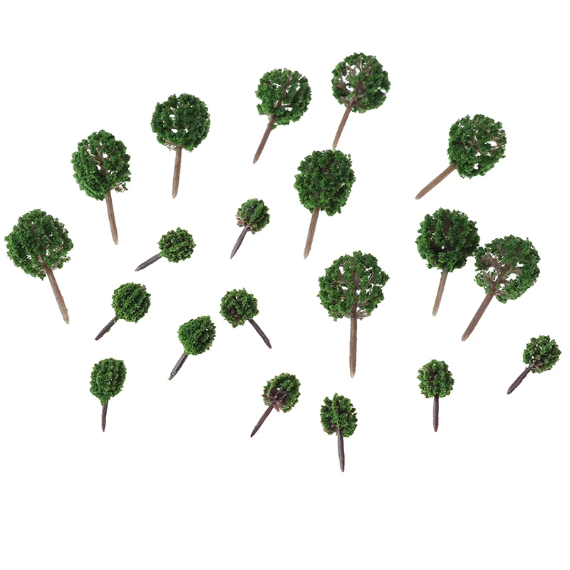 

20Pcs/Lot Mini Vegetation Military Simulation Scene Sand Table Landscape Tree Model Material Dolls Accessories