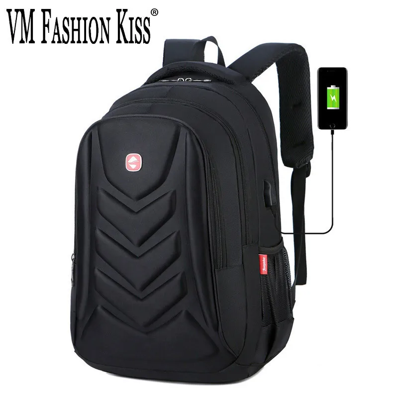 VM модный поцелуй EVA Shell водонепроницаемый рюкзак мужской/женский USB для