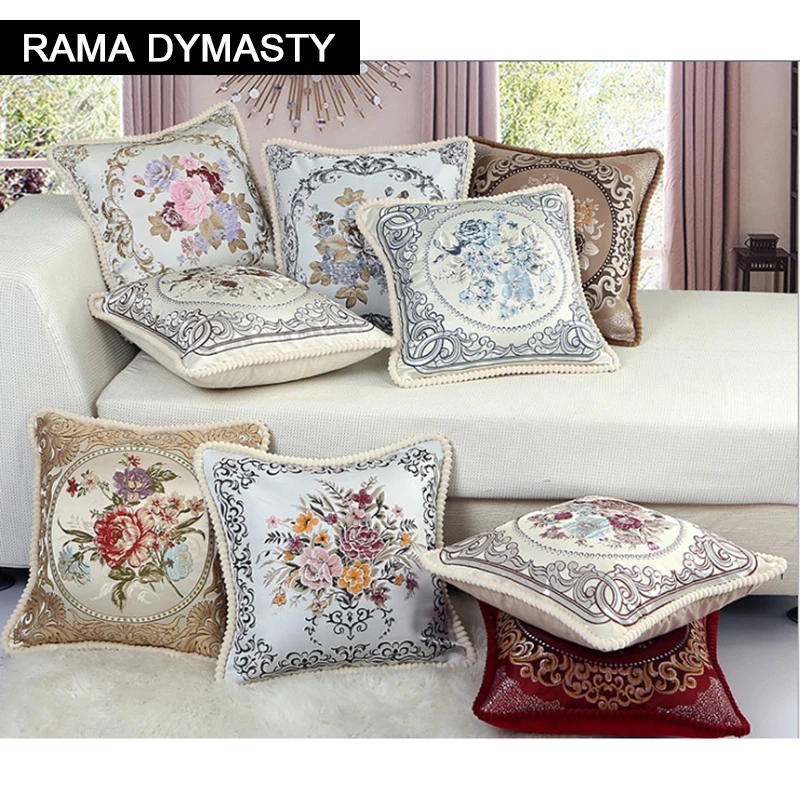 Высококачественные наволочки в европейском стиле с вышивкой льняные хлопковые