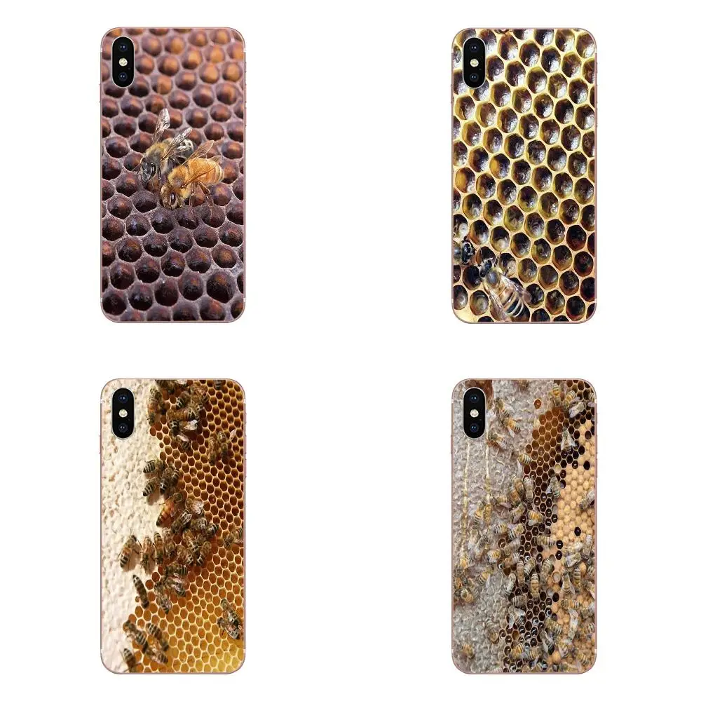 Мягкий прозрачный ТПУ сотовый телефон Bees On Honey Comb для Xiaomi Redmi 3 3S 4 4A 4X 5 6 6A 7 K20 Note 2 5A