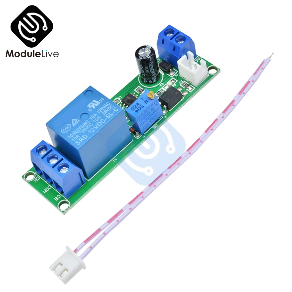 

DC 12V Adjustable Timer Delay Turn OFF Module Time Switch Timing Relay 1-60sec 1-60S Time Control Delay Electronic Tools