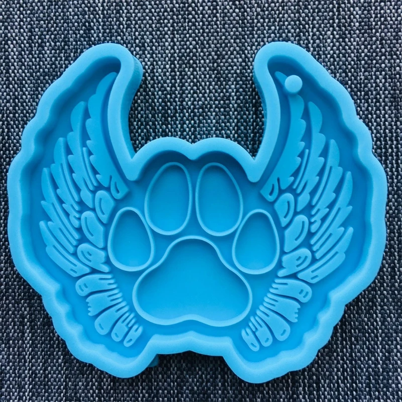 3 шт./компл. &quotсобачья лапа&quot Стиль брелок эпоксидная смола форма ожерелье кулон