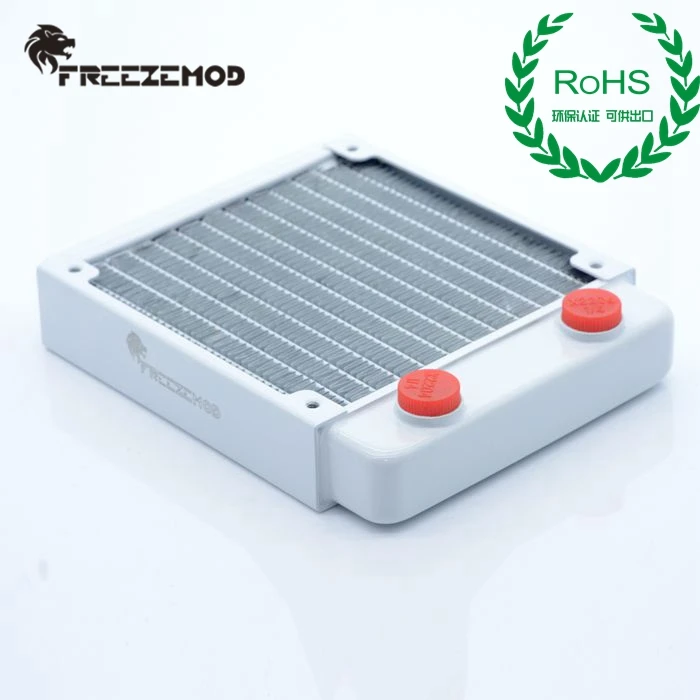 FREEZEMOD компьютерный ПК кулер для воды фортепиано краска белый цвет медный