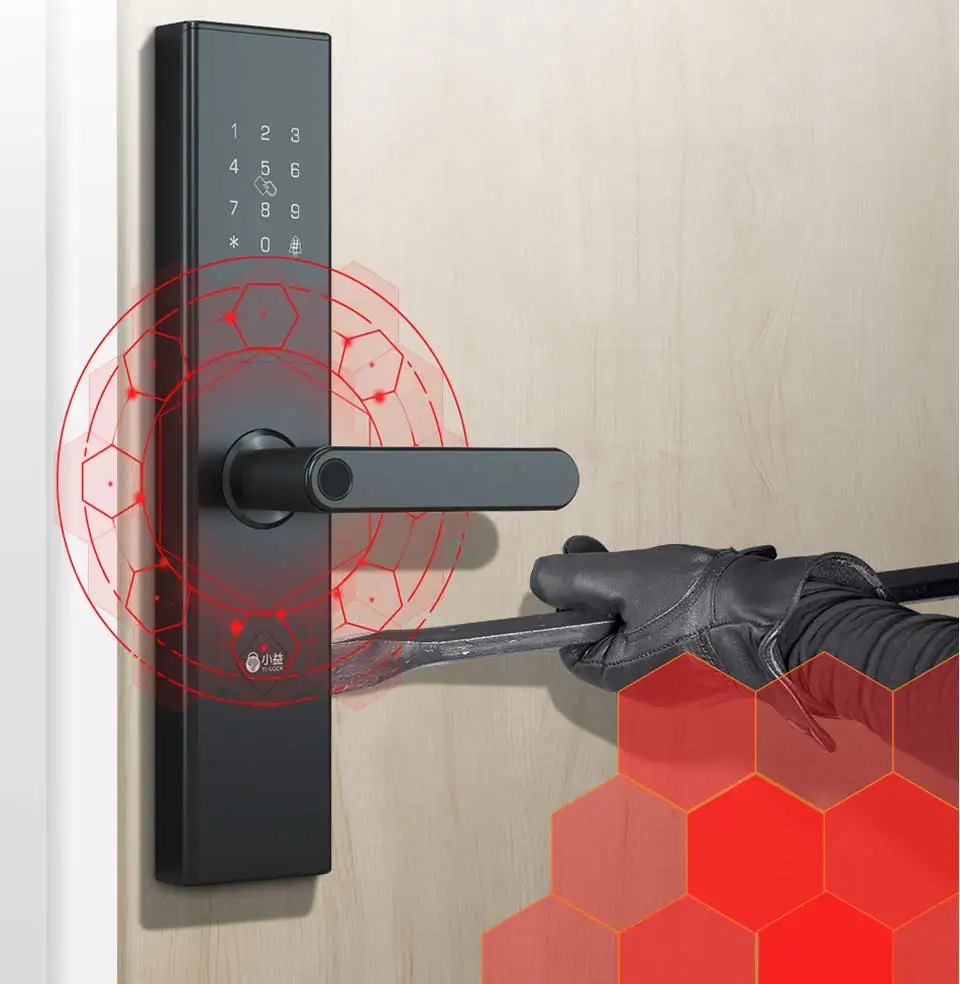 Yi-LOCK биометрический дверной замок отпечатков пальцев интеллектуальный электронный замок отпечатков пальцев \ пароль \ Bluetooth \ RFID \ приложение дистанционного разблокирования