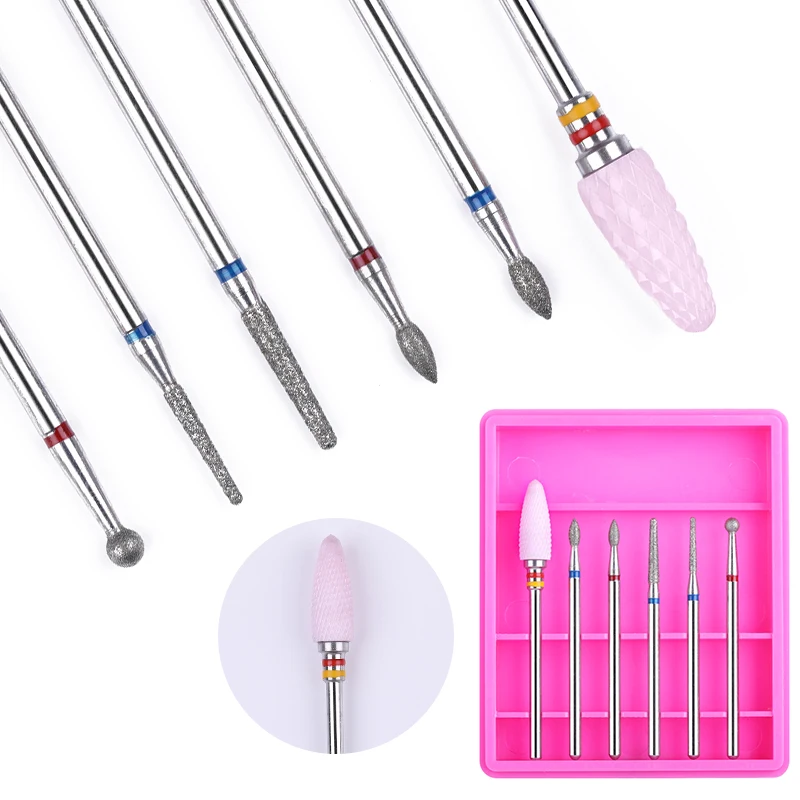 6 Pcs/Box Electric Nail Drill Machine File Tool Multi Size Sander Replacement Shaping Art Tools | Красота и здоровье