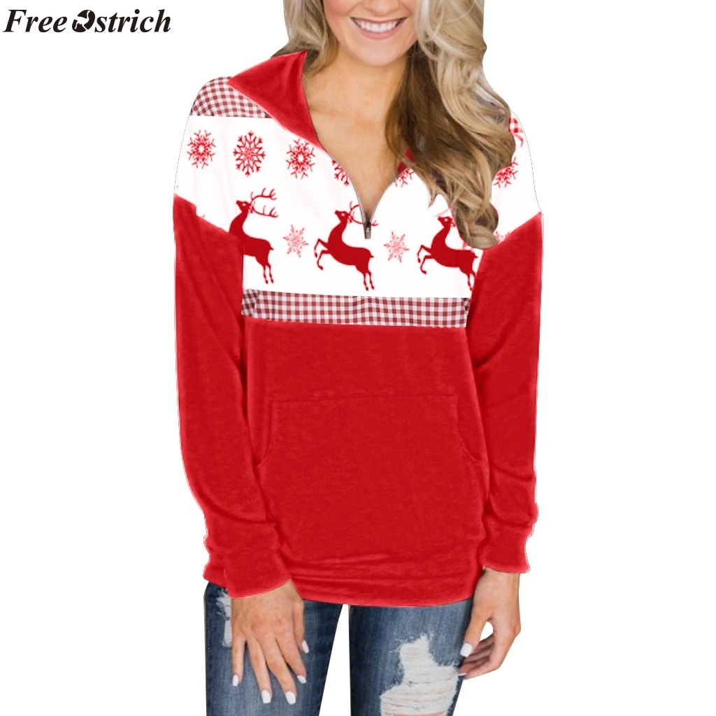 JAYCOSIN женское индивидуальное пальто Женский пуловер на молнии в стиле четверть с