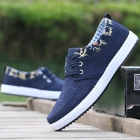 large size mens canvas shoes fashion trend board shoes lace up rubber sole cloth shoes all match mens shoes trendy shoes