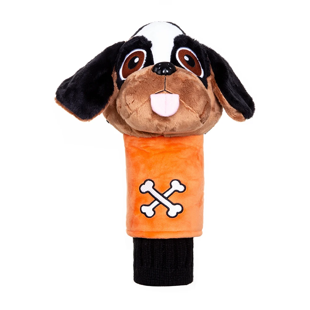 Cute Dog Golf Head Cover For Driver Plush Cartoon Animals Golf Wood Cover Protector Mascot Novelty Cute Gift Headcover