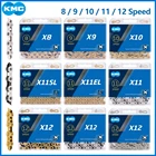 Цепь переключателя передач KMC X12X11X10X9X8, оригинальная для горных велосипедов, для SHIMANO SRAM Campagnolo 8 9 10 11 12