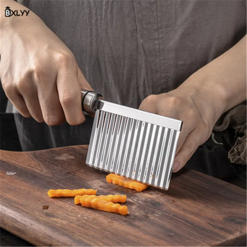 Кухонные принадлежности нож из нержавеющей стали для нарезки картофеля фри