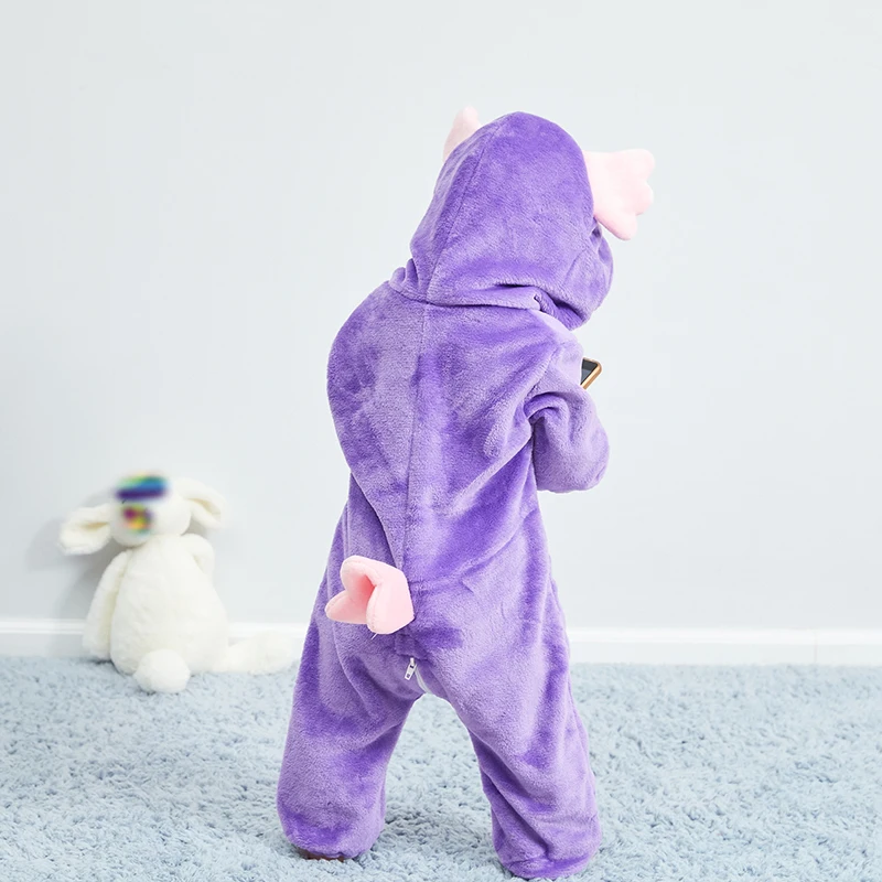 

Purim Halloween Costumes Baby Boys Girls Cartoon Animal Owl Costume Onesie Kigurumi Infant Toddler Romper Jumpsuit Flannel