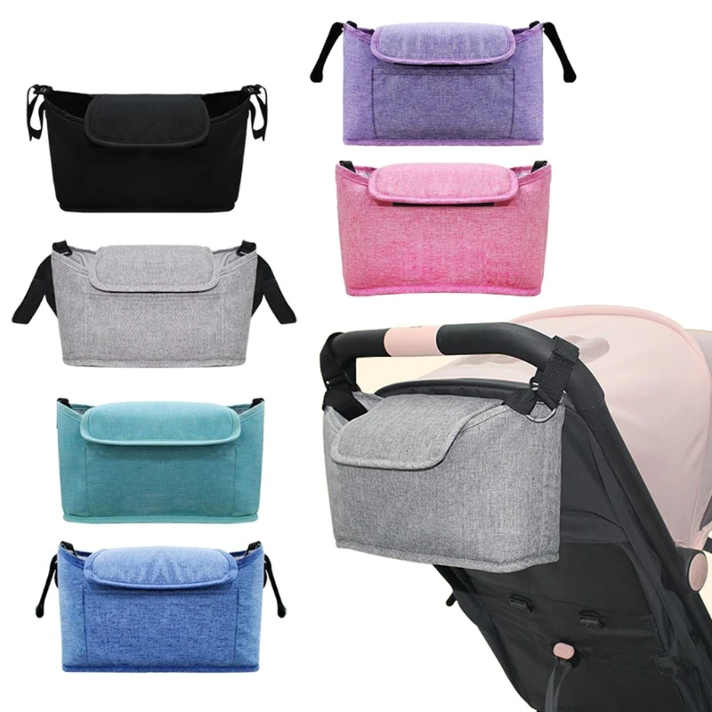 

6 Colors Multi-Pocket Baby Stroller Organizer Bag Waterproof Baby Stuff Buggy Cart Nappy Cup Holder Child Stroller Accessories