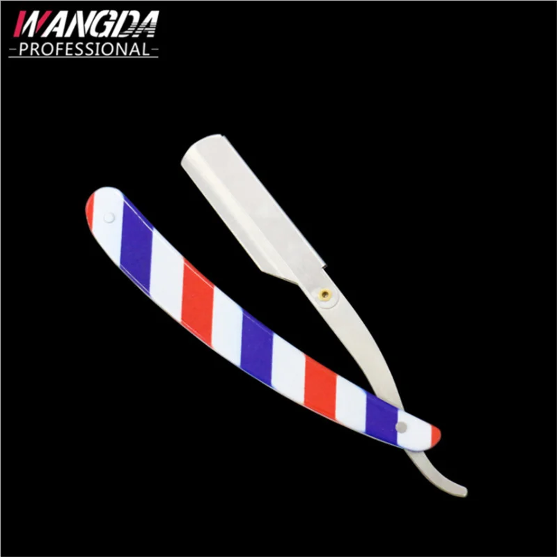 

2 Color Professional Manual Razor Stainless Steel Straight Edge Haircut Razor Folding Hair Removal Knife Replaceable Blade Razor