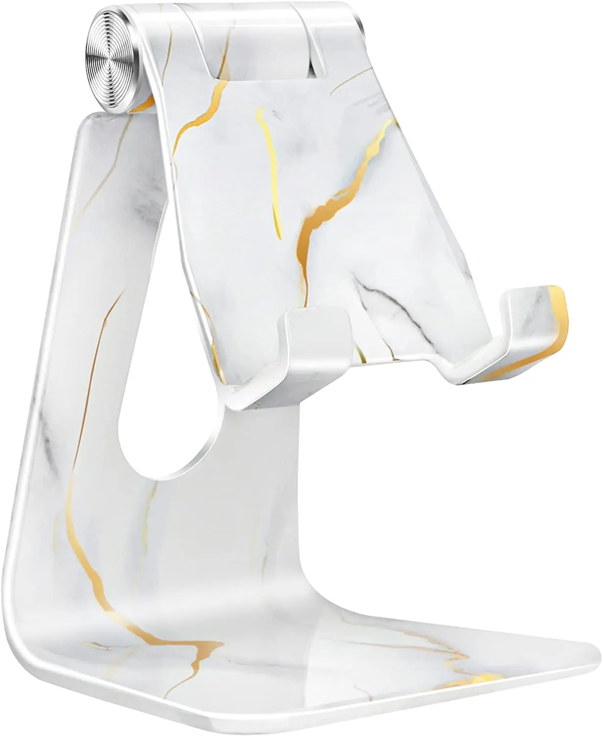 

Adjustable Cell Phone Stand, CreaDream Marble Phone Stand, Cradle, Dock, Holder, Aluminum Desktop Stand Compatible with Phone