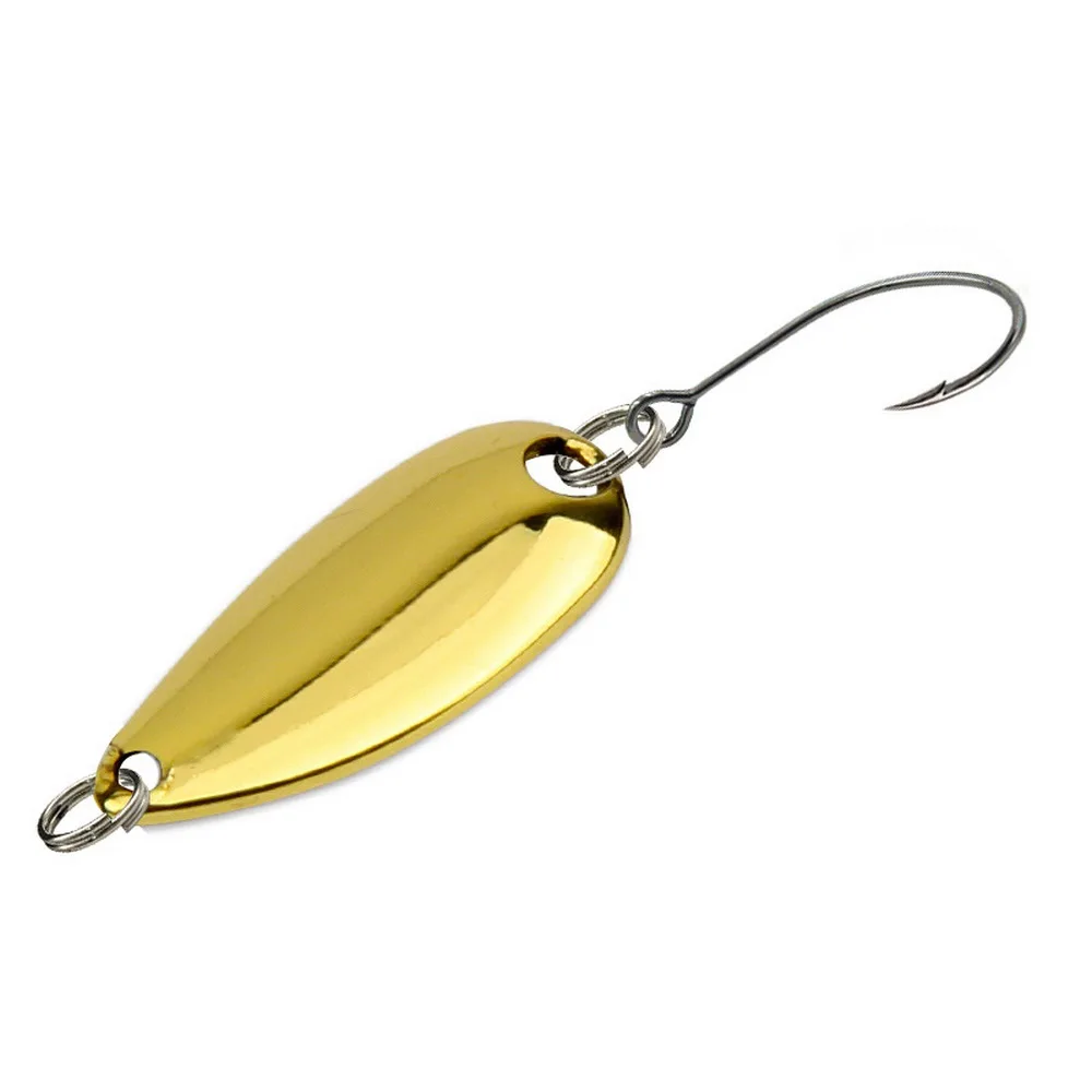 

10pcs Lure Sequins Spoon Shape 3g 3cm High-Carbon Steel Single Hook Fishing Accessories Electroplating Process YE0047