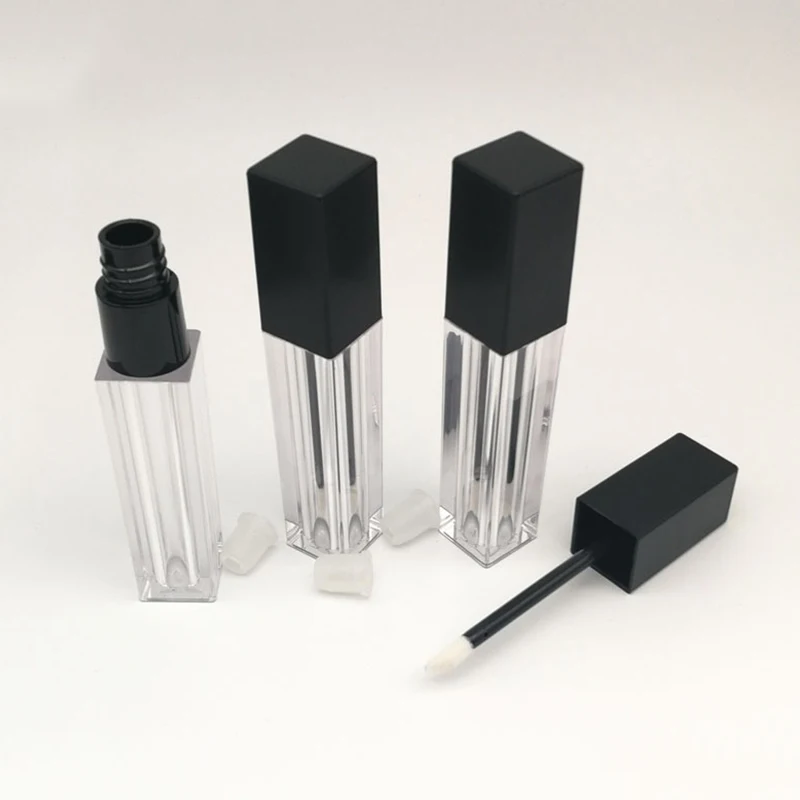 Квадратный Прозрачный 6 мл пустой блеск для губ лампа подводка глаз ресниц