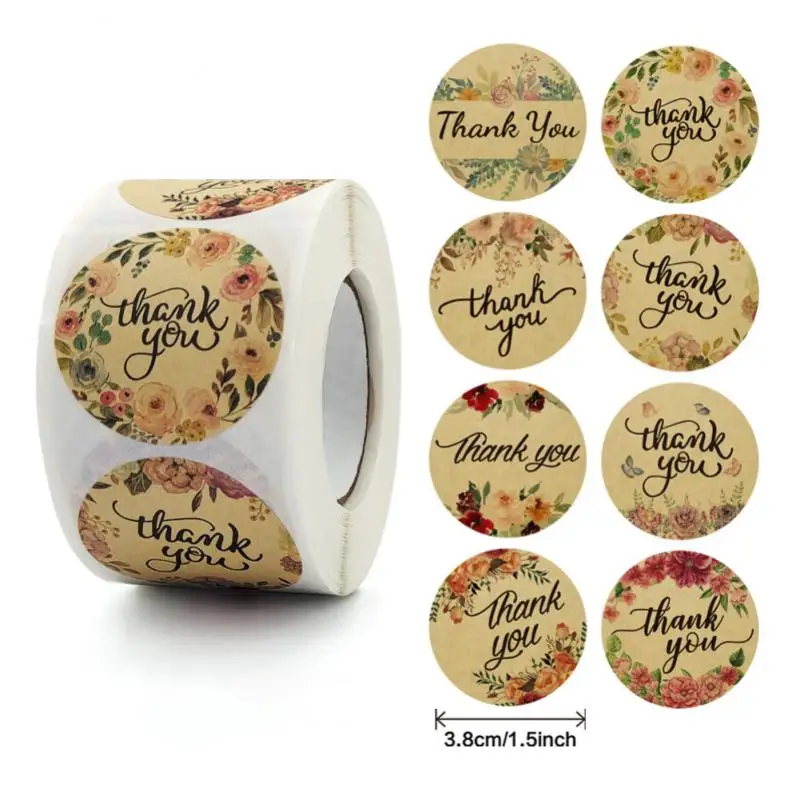 

Gift Sealing Stickers 500pcs Thank You Design Diary Scrapbooking Stickers Festival Birthday Party Gift Decorations Labels