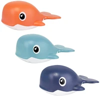 3pcs wind up baby bath toys clockwork swimming whale toy baby bathtub water play toy early educational toys for bathroom baby