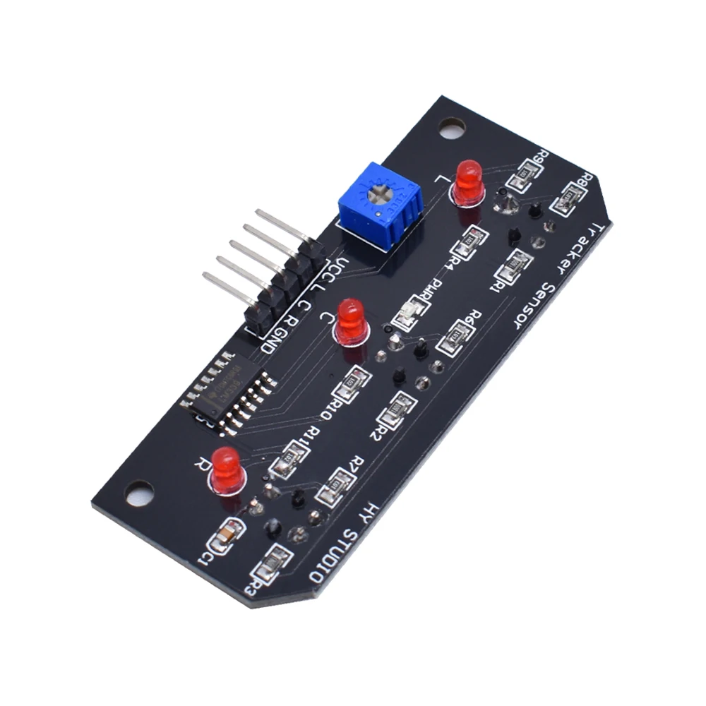DC 5V 3 Channel Infrared Line Tracker Sensor Module Trio Detector Output TCRT5000 10mm Distance For Robot Kit AVR/ARM/PIC | Электронные