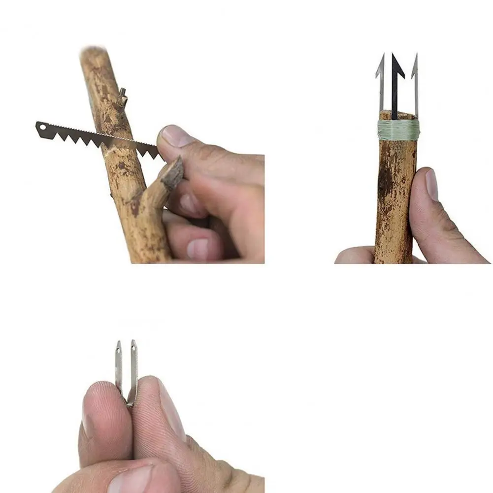 

Outdoor Multifunctional Stainless Steel Survival Tool Fishing Hook Card for Camping