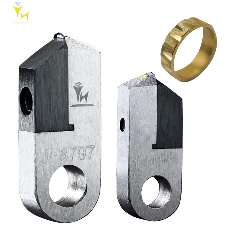 

Алмазный инструмент Posalux, для резки ювелирных изделий, с очень блестящим эффектом, MCD (желтый цвет, алмаз), 115 градусов, V-образная форма