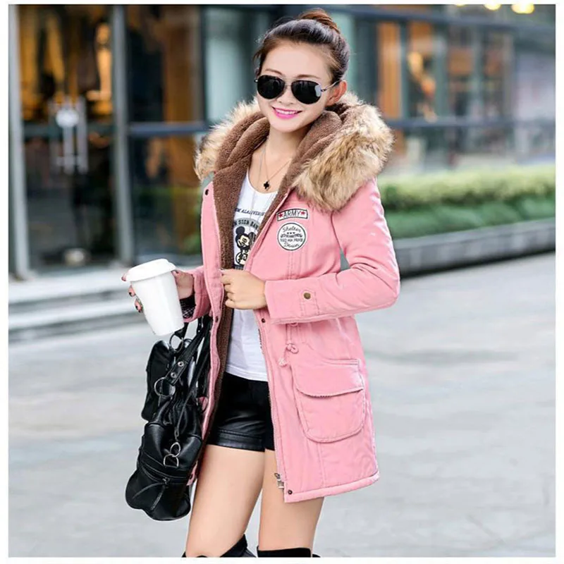 

Fitaylor Winter Jacket Women Thick Warm Hooded Parka Mujer Cotton Padded Coat Long Paragraph Plus Size 3xl Slim Jacket Female