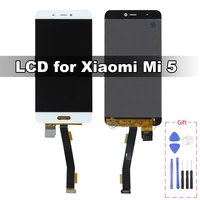 100 tested lcd for xiaomi mi5 display touch digitizer assembly with frame with fingerprint replacement aaa quality