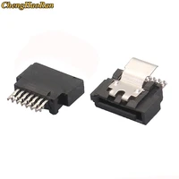sata 7pin female connector with spring interface sata power supply sata 7p female with shrapnel sata socket for data cable