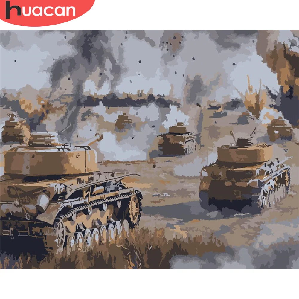 

HUACAN краска по номеру войны ручная краска ed рисование на холсте подарок DIY картинки по номерам декорации наборы домашний декор