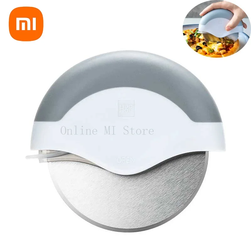 

New Xiaomi HUOHOU Pizza Cutter Stainless Steel Cake Knife Pizza Wheels Scissors Kitchen Baking Tools For Pizza Pies Waffles