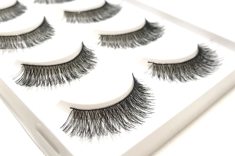 CLOTHOBEAUTY 5 пар накладных ресниц, тонкие накладные ресницы для наращивания ручной работы, натуральные мягкие невидимые ресницы, длинный толстый многоразовый макияж
