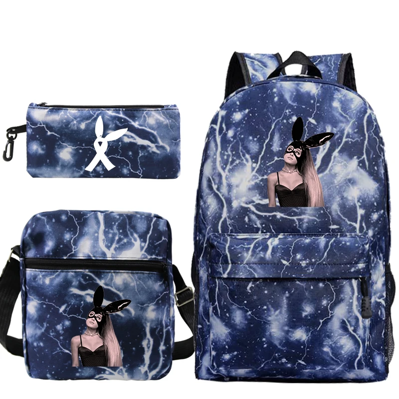 Модная сумка Mochila Ariana Grande, рюкзак с принтом, школьная сумка для мальчиков и девочек, сумка для путешествий/ноутбука, сумка с ручкой через плечо, сумка