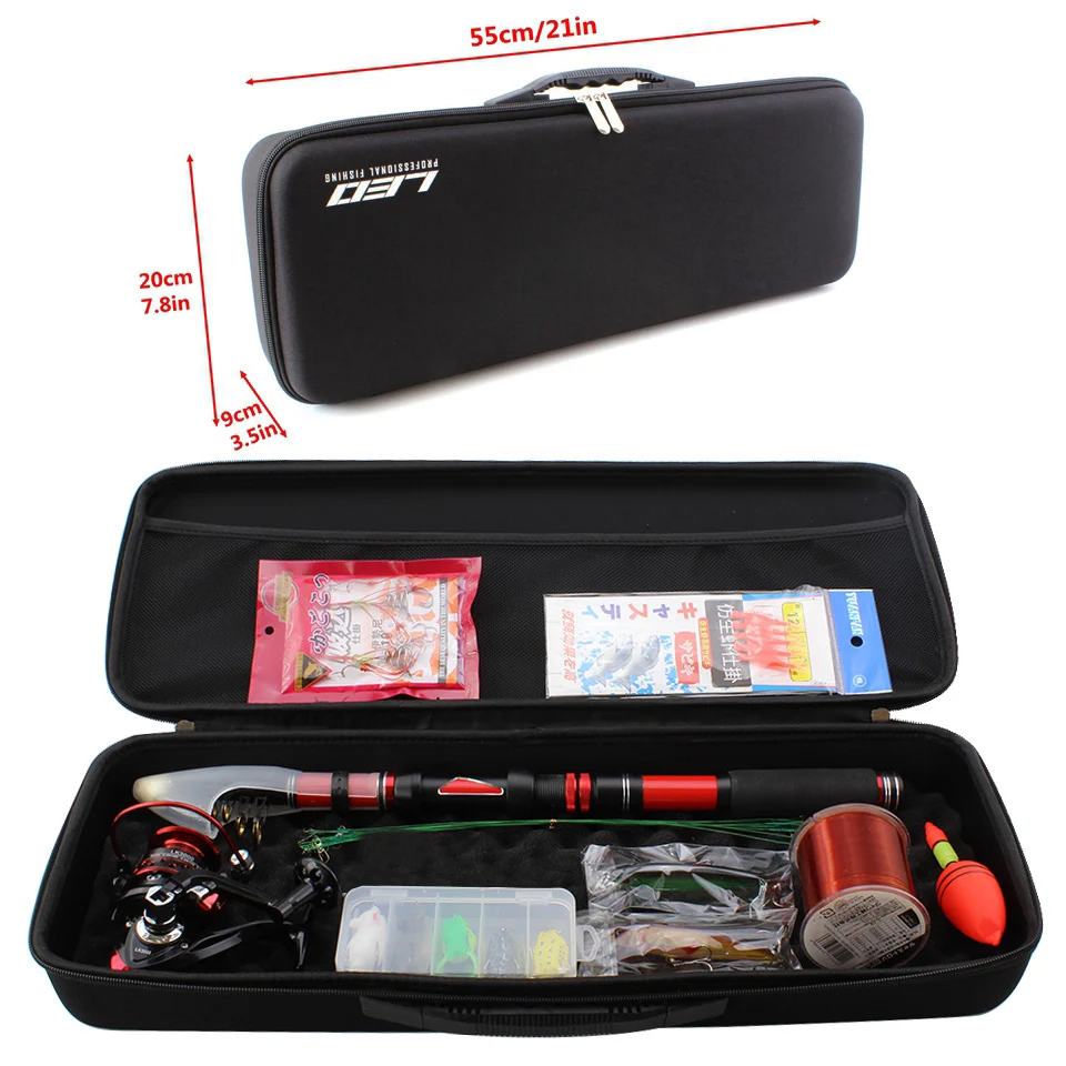 

Fishing combination 1.8m-3.0m carbon Telescopic Fishing Rod and Spinning Reel sea Pole Set Spinning Rods Fishing line hook gift