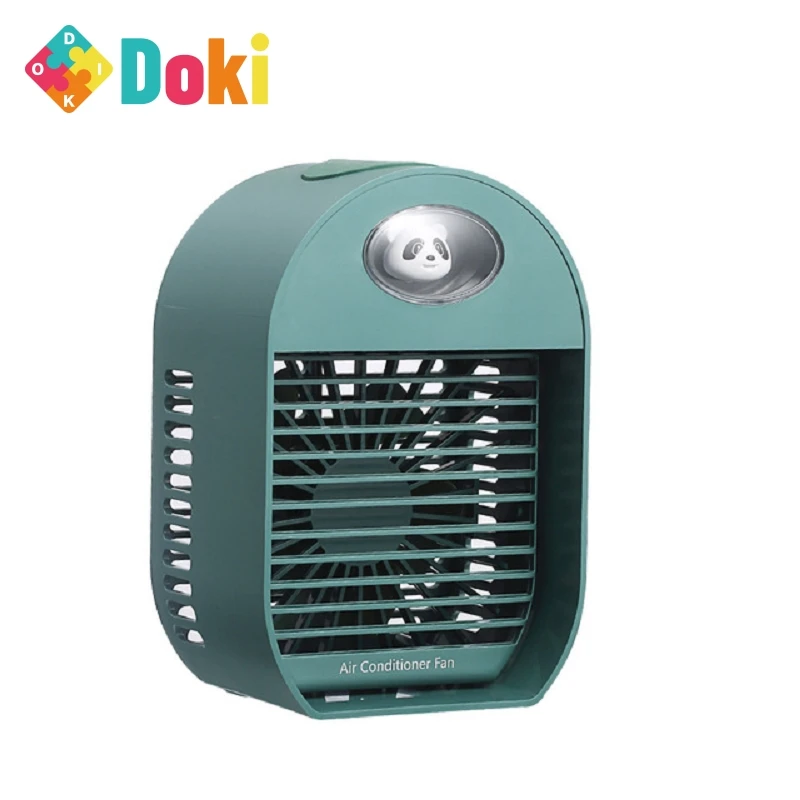 Новый портативный зарядный увлажнитель Doki Toy, вентиляторы для кондиционирования воздуха, домашний мини-вентилятор охлаждения с Usb, настольн...