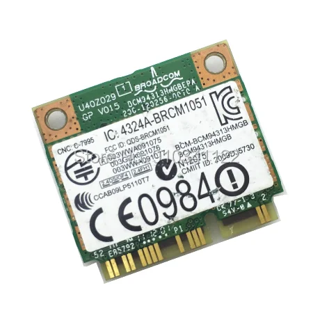 Wlan  Mini PCI-E   Dell YFHN7 DW1701 BCM94313HMGB 802.11bgn + BLUETOOTH 3, 0 dell 15 17R 5521 3137 14R 1440 1450