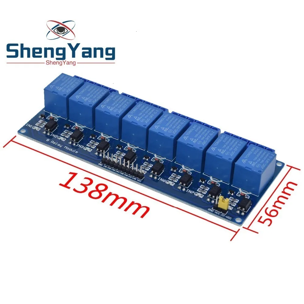 1 шт. ShengYang 5 в 12 В 24 В 1 2 4 8 канальный релейный модуль с оптроном релейный выход 1 2 4 8 способ релейный модуль для arduino diy